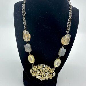 Anthropologie Crystal Statement Necklace